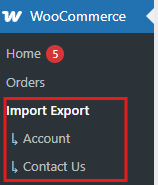 Plugin menu location under WooCommerce